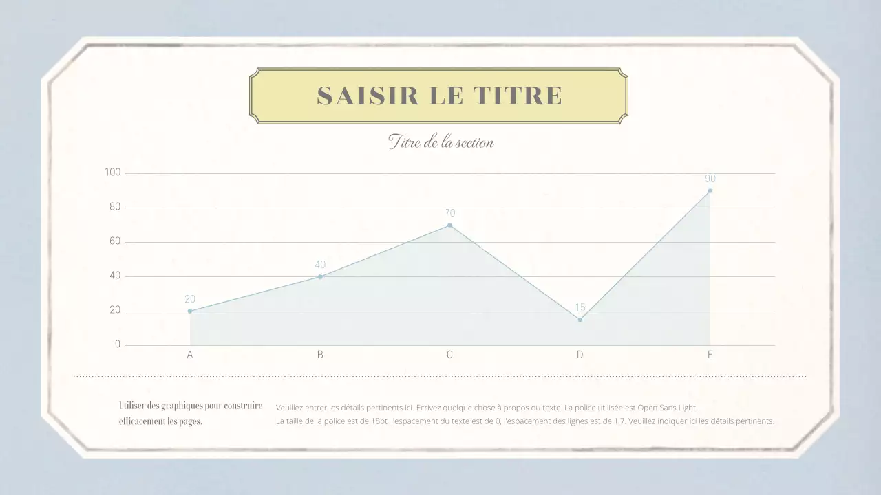 Mise en page conceptuelle émotionnelle de base avec un motif de papier peint vintage en beige et bleu clair