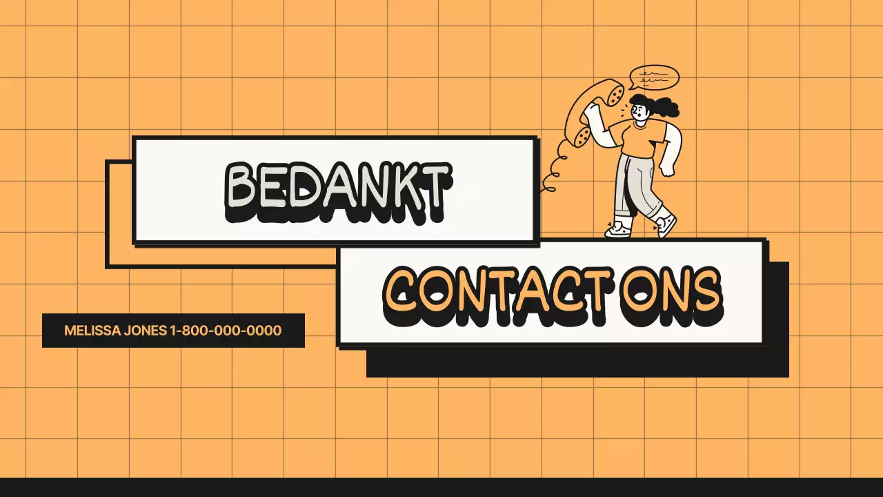 Programmavoorstel voor de wetenschapsklas met oranje en zwarte toonlijnen