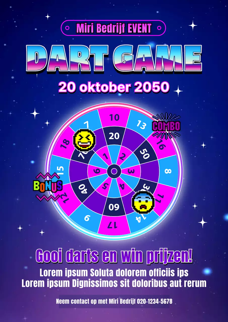 Galaxy Darts Webposter
