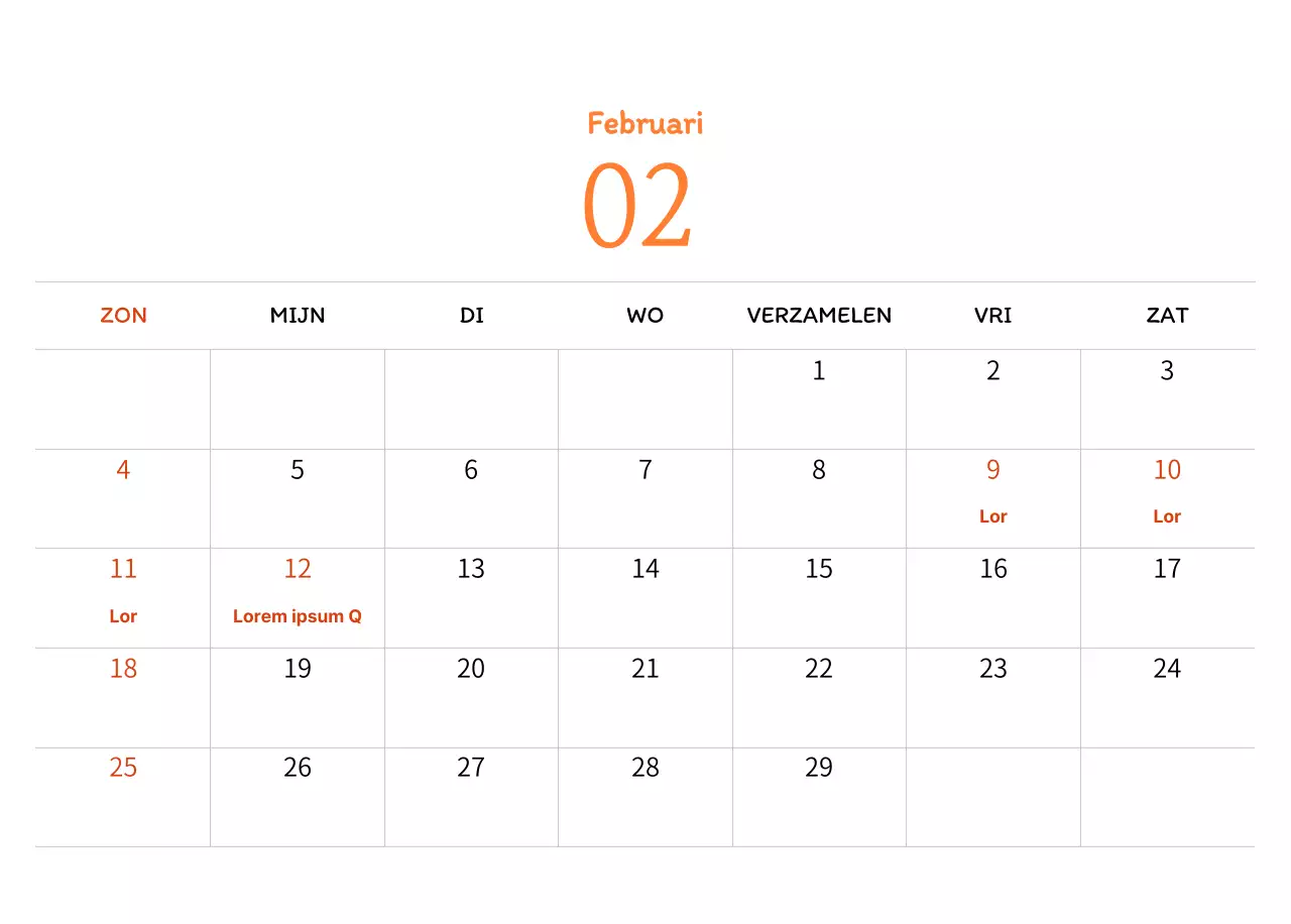 Stempelillustraties met een warm concept