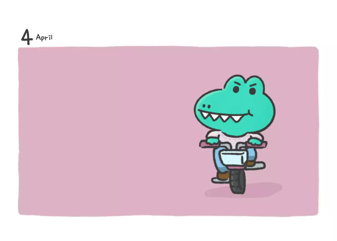 Een kalender met een schattig Argo-illustratieconcept