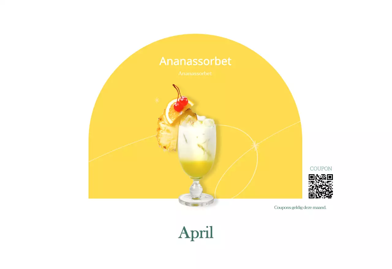 Cafékalender met aanbevelingen voor drankjes van de maand