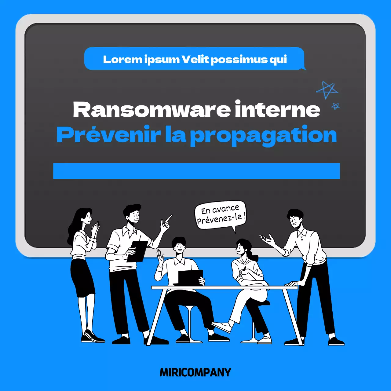 Carte de ransomware bleu et noirnews