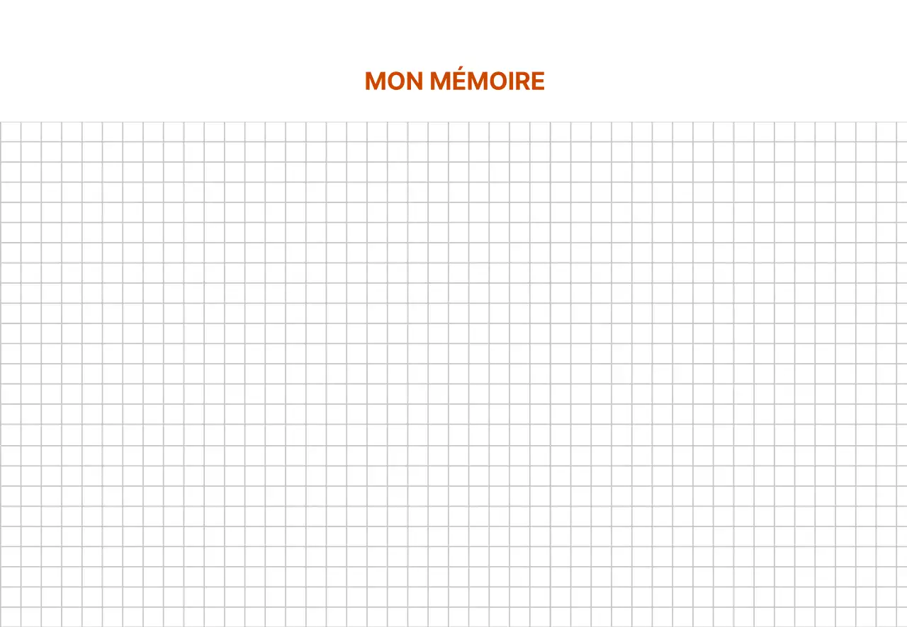 Mémo Monoun simple blanc