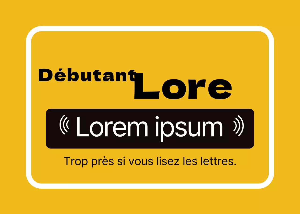 Instructions jaunes faciles à lire pour les débutants