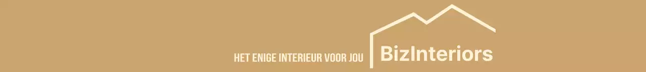 Eenvoudig interieur met heldere illustraties in beige en bruin om een bedrijf te promoten