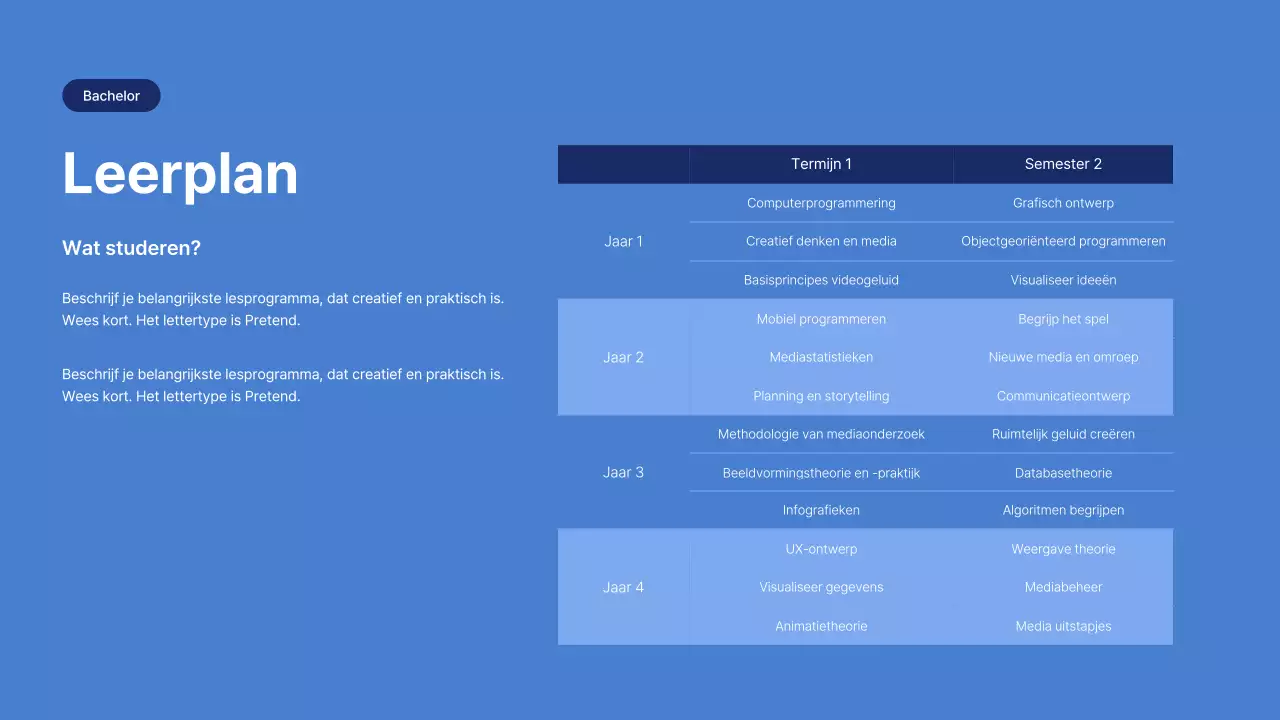 Een eenvoudige blauwe en lichtblauwe sollicitatiebrief voor een mentorafdeling