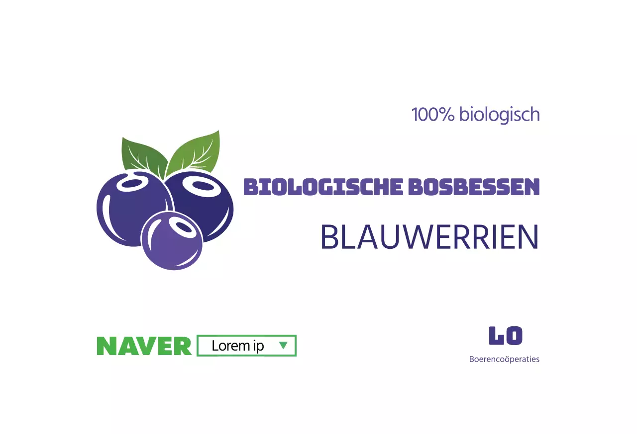 paarsorganische bosbes