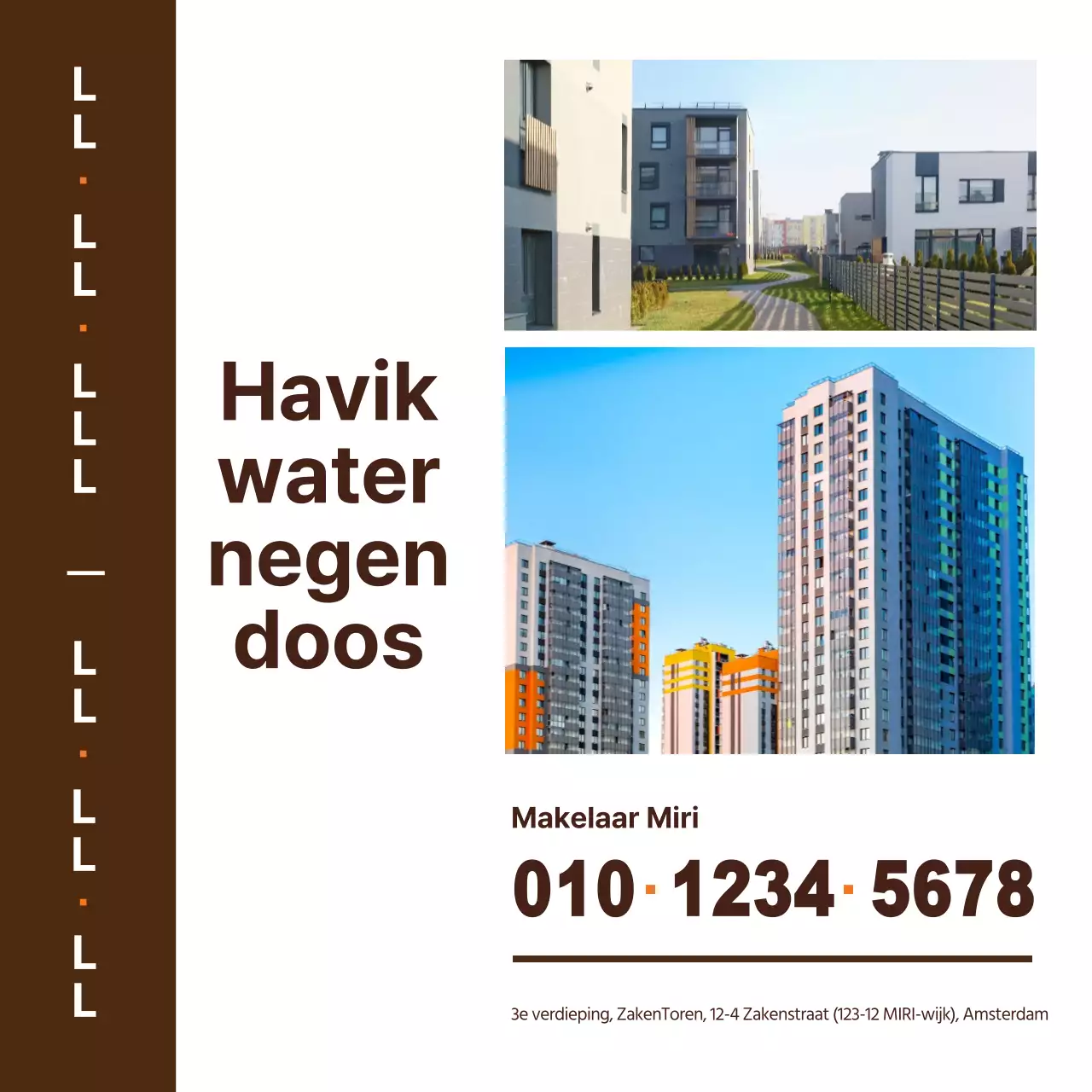 Bruin onroerend goed te koop