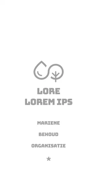 Het concept van het agentschap van het mariene behoud met water en bomenillustratie