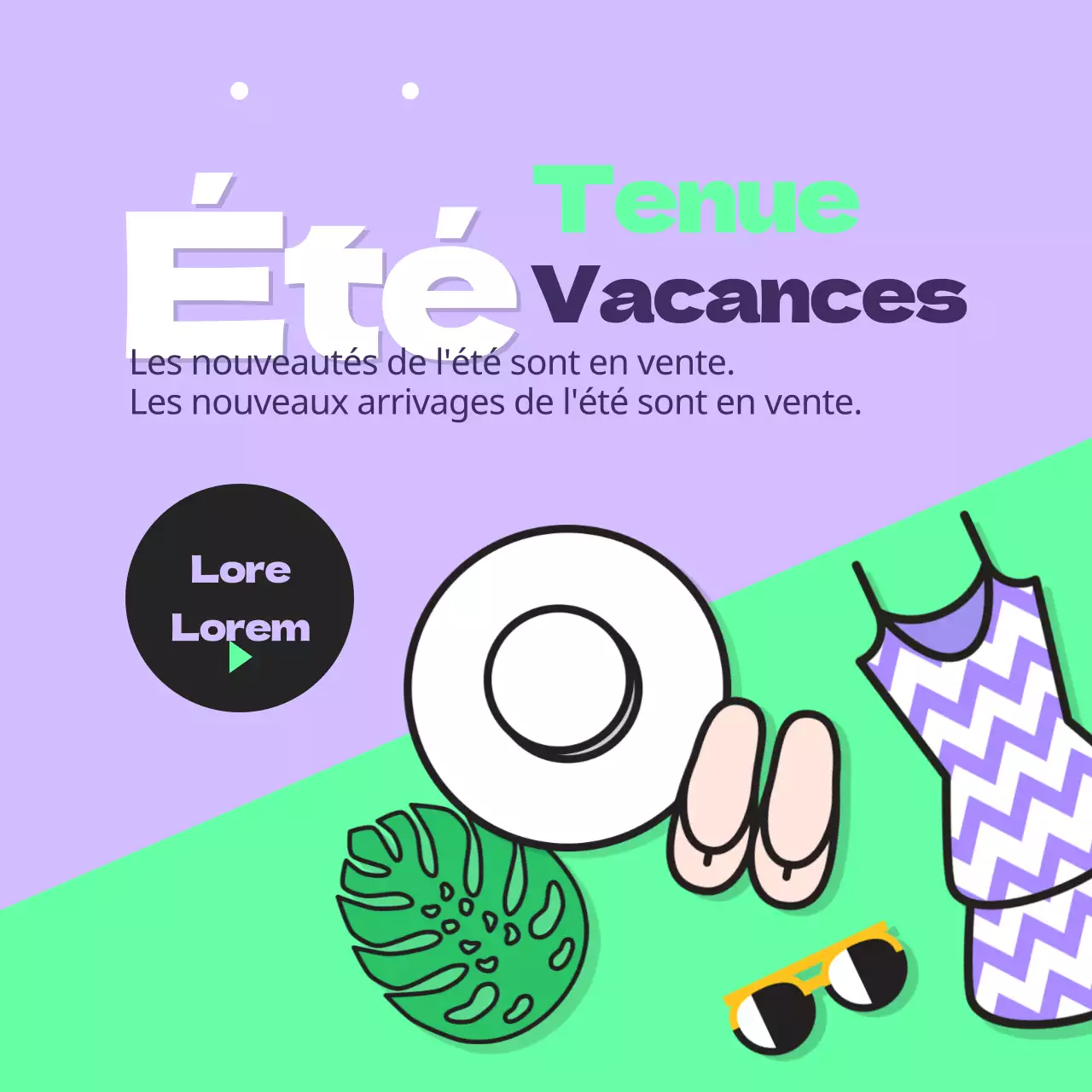 Vente pour les vacances d'été