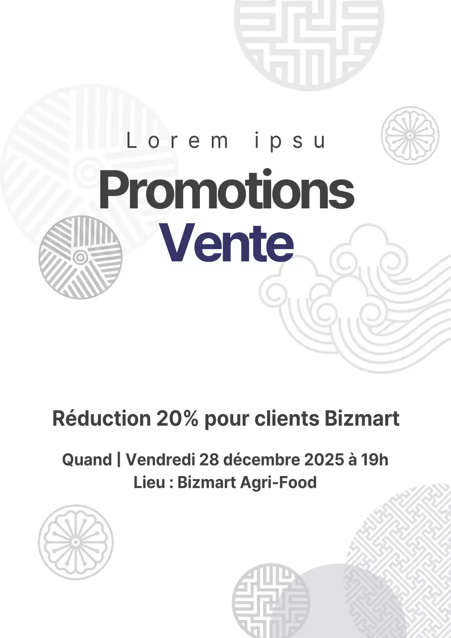Un simple prospectus rouge d'épicerie faisant la promotion d'une vente spéciale.
