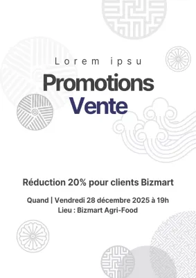 Un simple prospectus rouge d'épicerie faisant la promotion d'une vente spéciale.