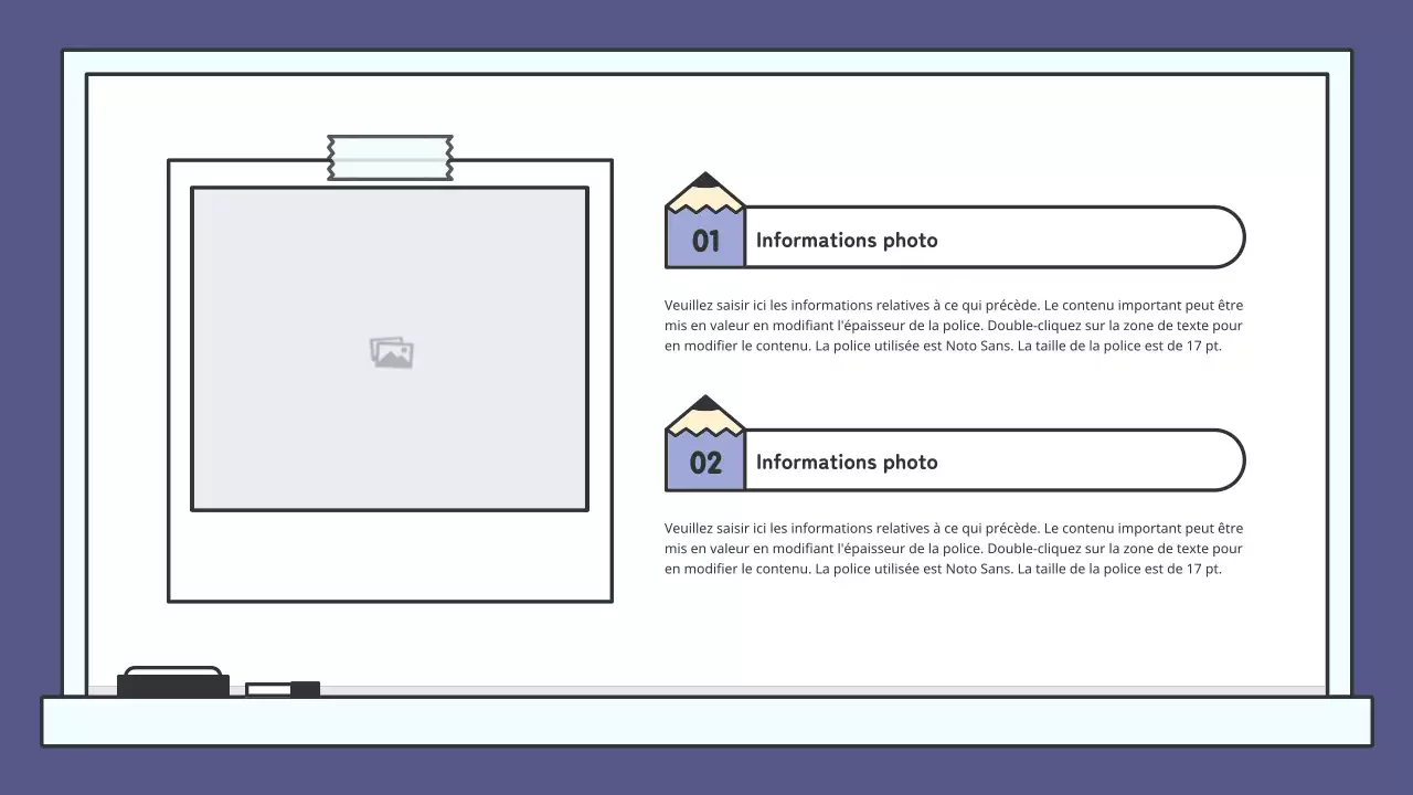 Kit de présentation de tableaux éducatifs colorés