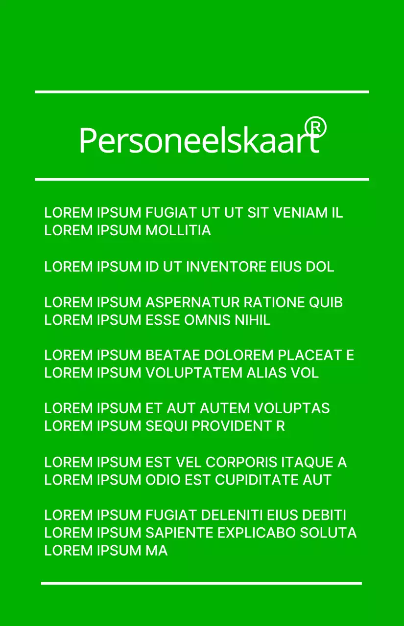 De medewerkers van het Eco Green Life evenement met het concept van een limoengroene en witte koeriersticker.