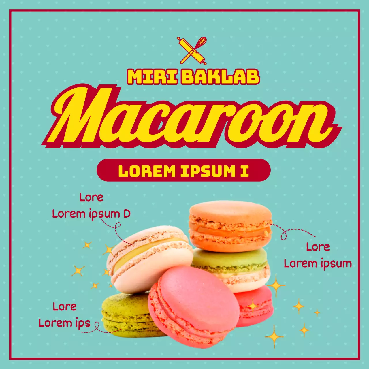 Munt en geelrode macarons in één dag: een eendaagse cursus