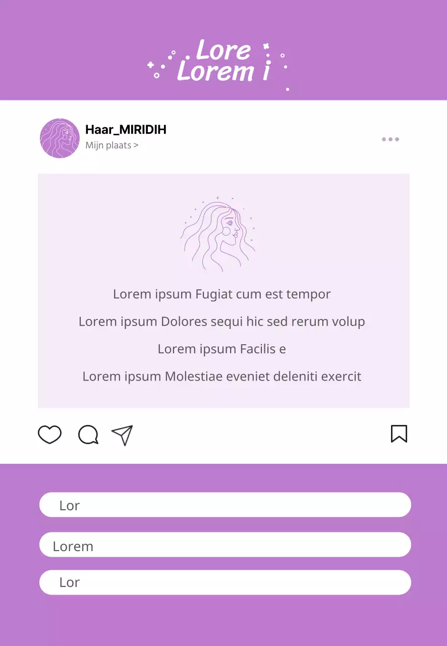paars instagram leuke coupon schoonheidssalon rijstwafel bericht