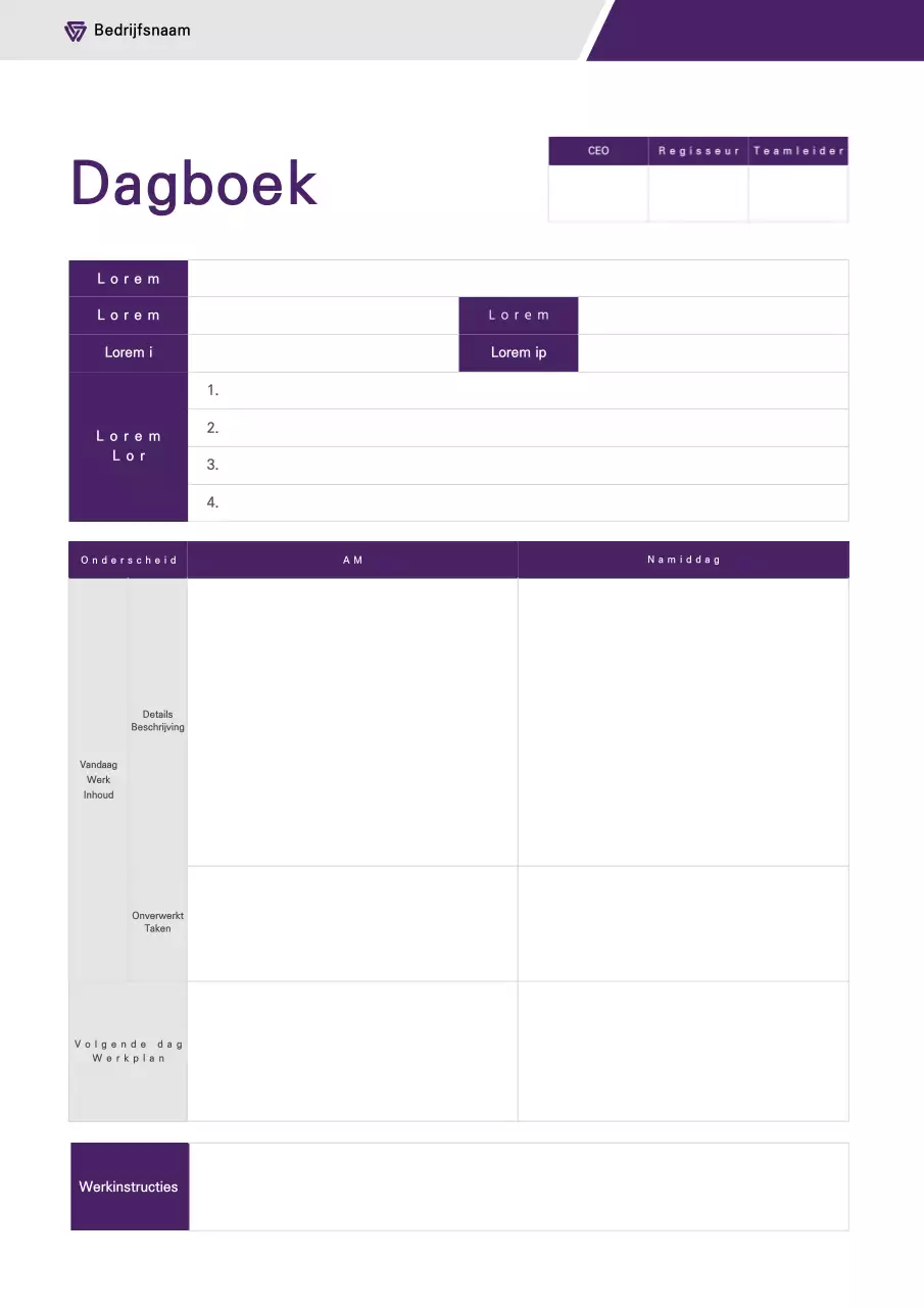 Een eenvoudig concept dagboek in grijs en paars