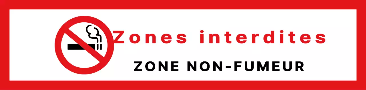 Rouge et noir simple texte de base alignement style de mise en page Pas d'information sur le tabagisme