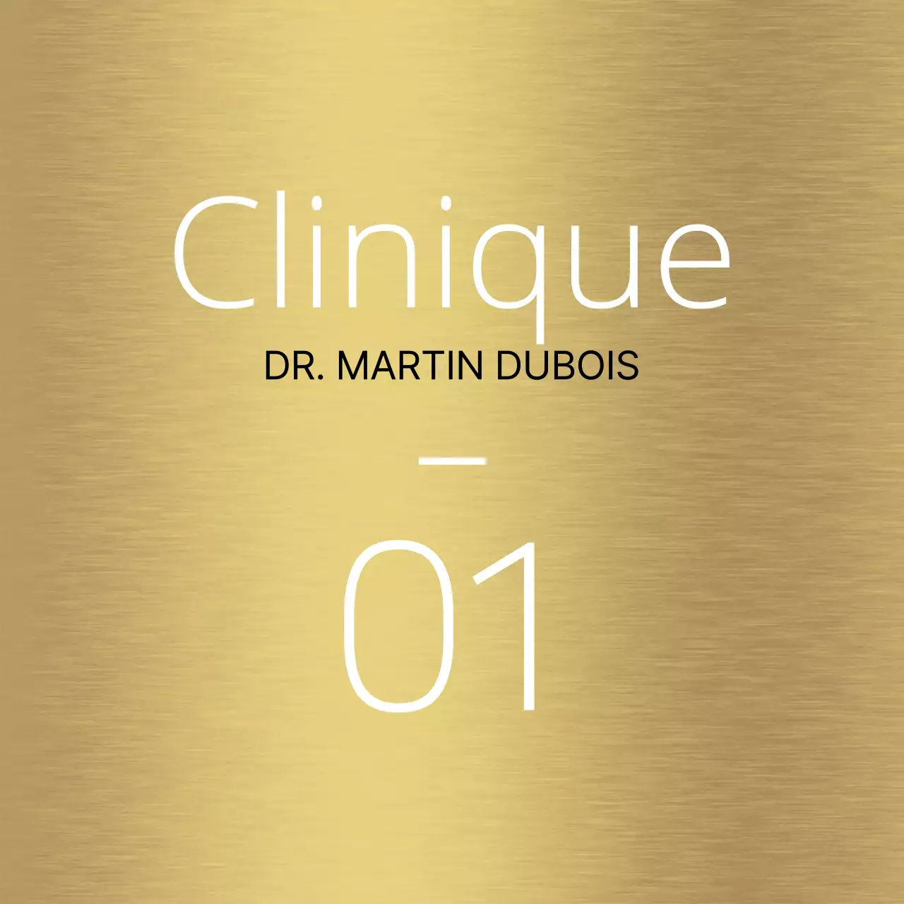 Conception simple d'un guide des lieux avec des lignes blanches et des noms de lieux hospitaliers