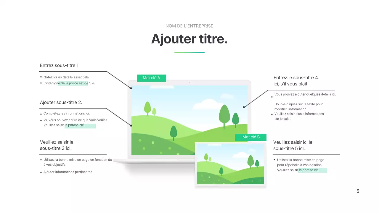 Profil de l'entreprise simple