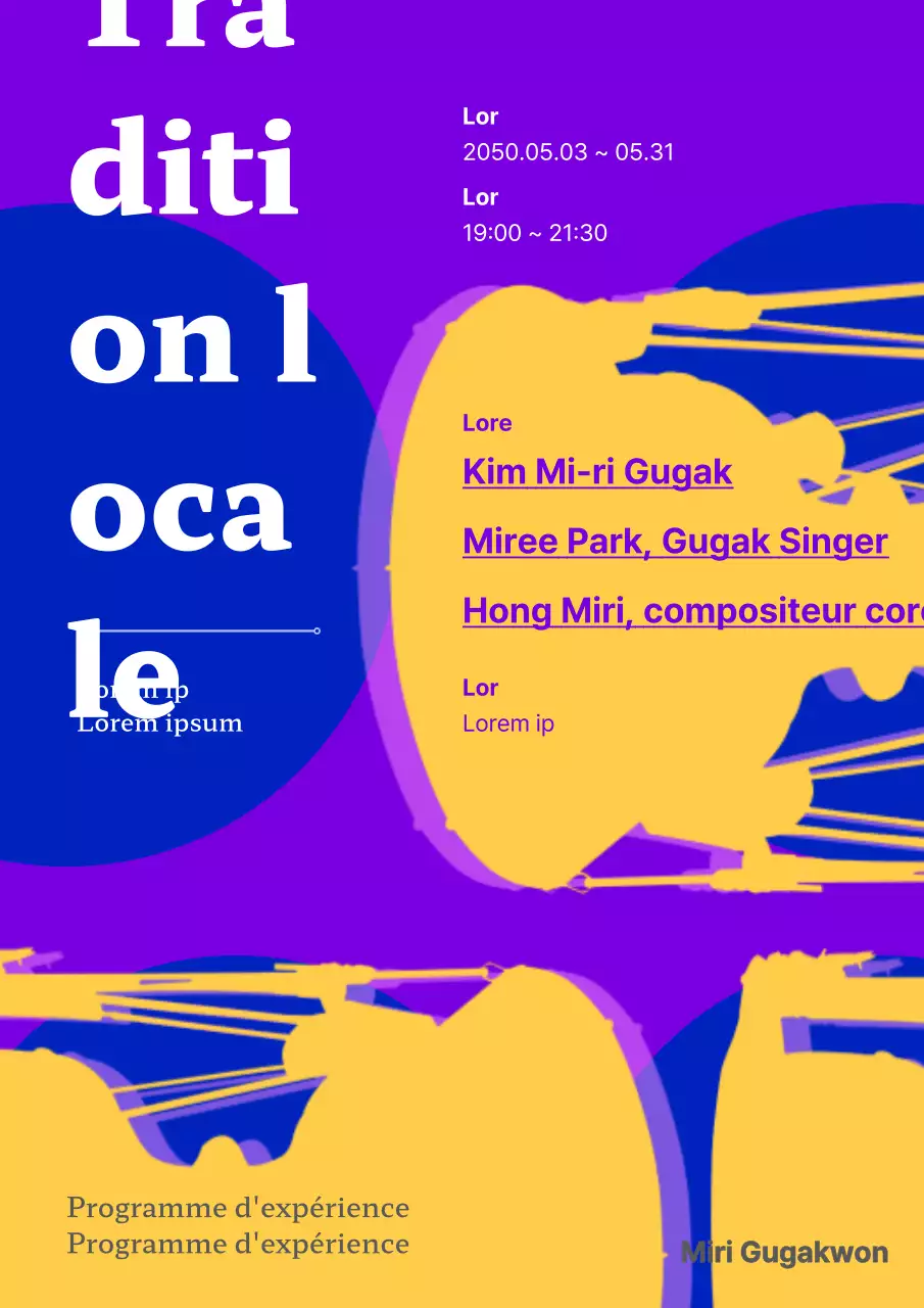 Découvrez la culture traditionnelle en jaune et violet