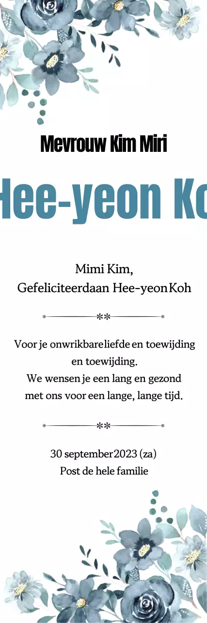 Ko Hee-yeon promoten op een rustgevende blauwe achtergrond