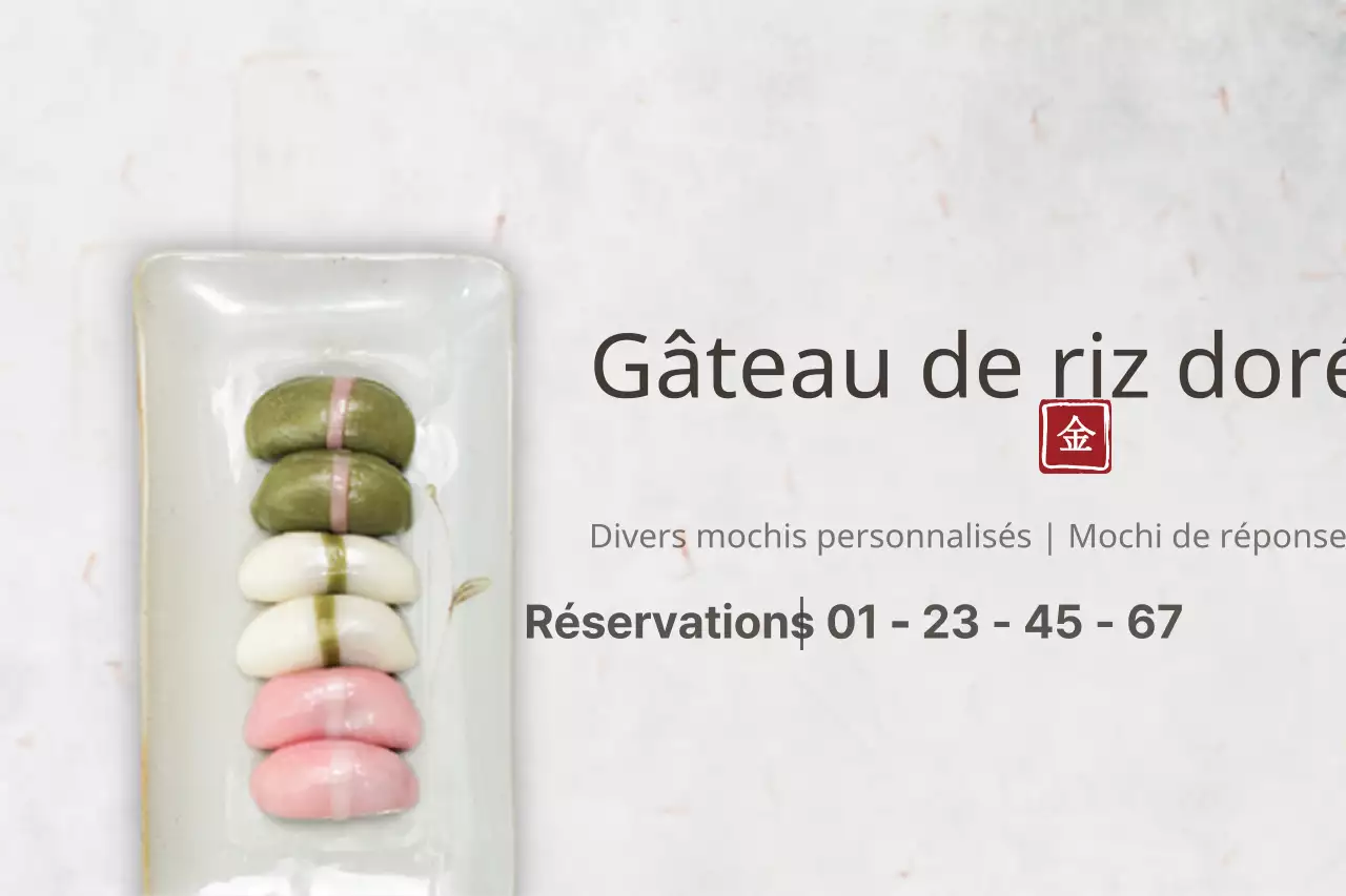 Gâteau de riz doré