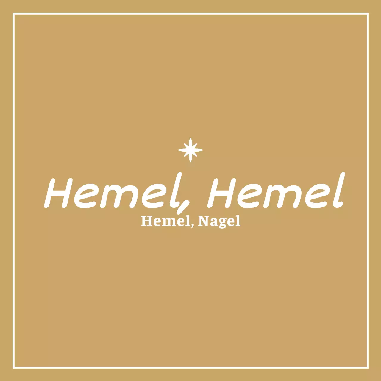 Eenvoudig, wit ontwerp met de naam van de nail art shop gemarkeerd