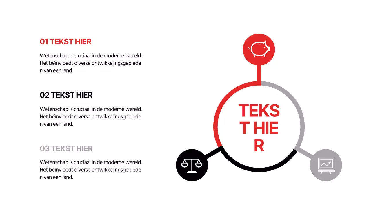 Een eenvoudige agenda in zwart en rood