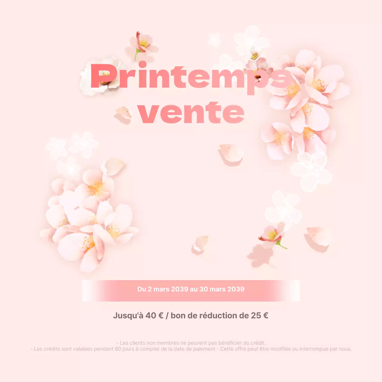 Vente de printemps