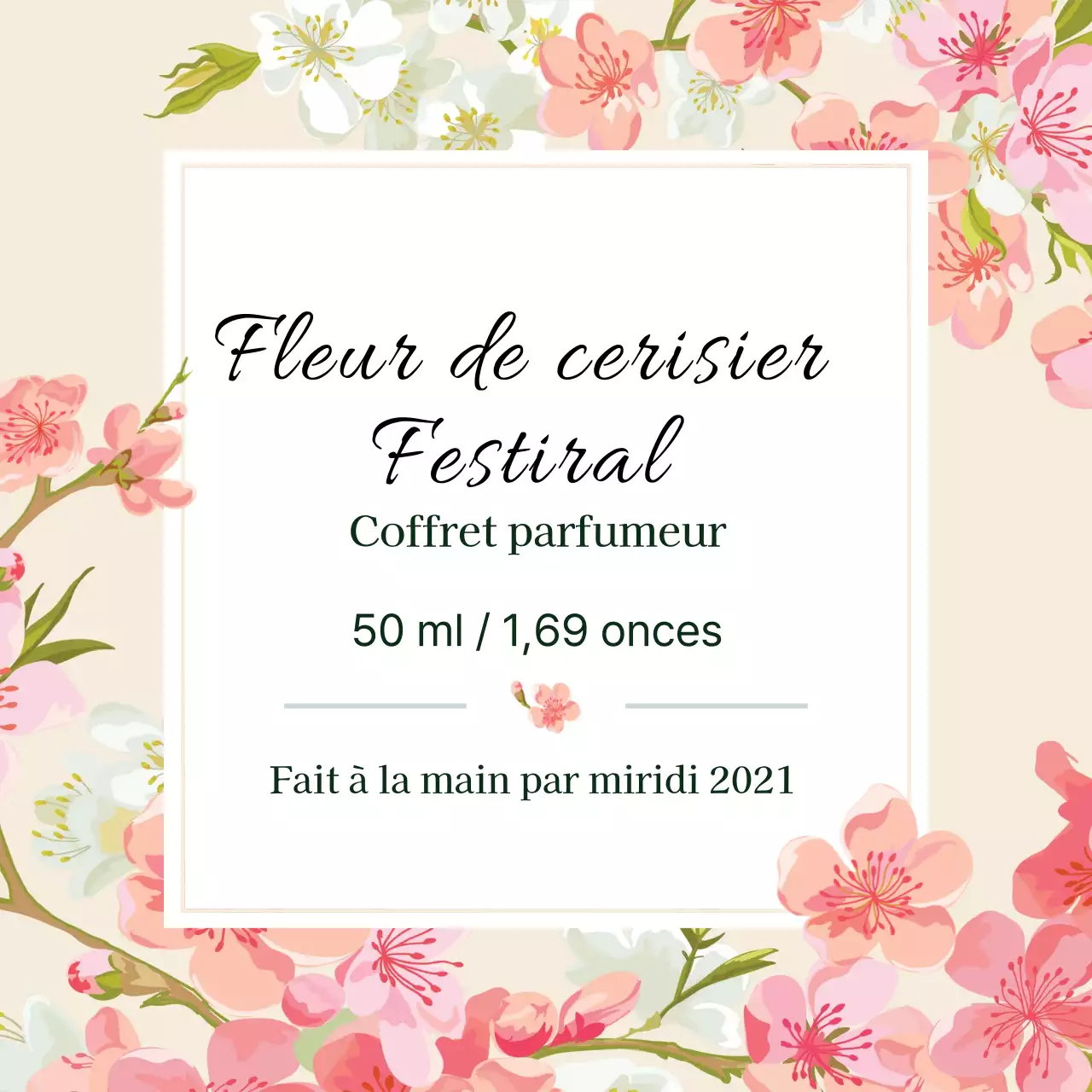 Étiquette de parfum vintage avec illustration rose