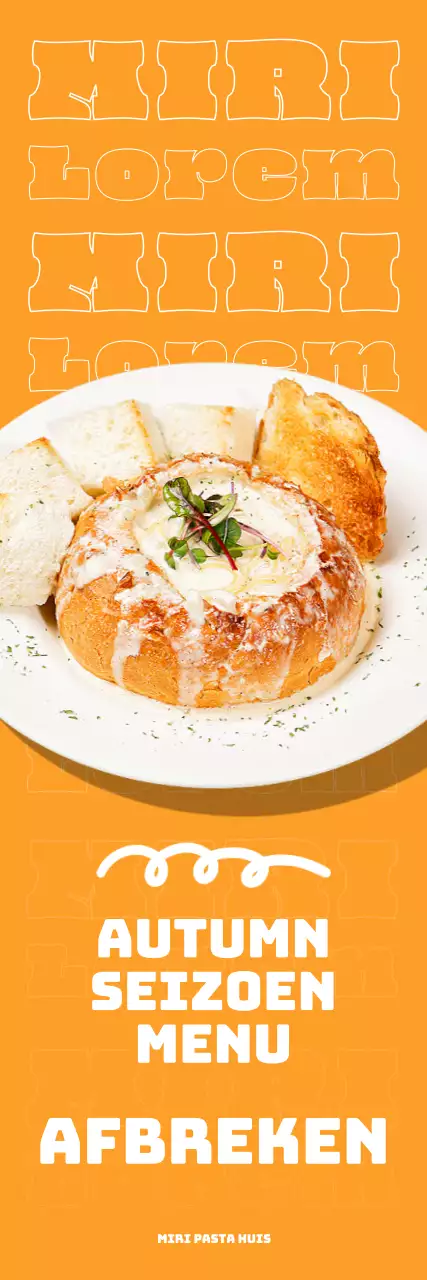 Promoot je formuliermenu met een knalgele twist