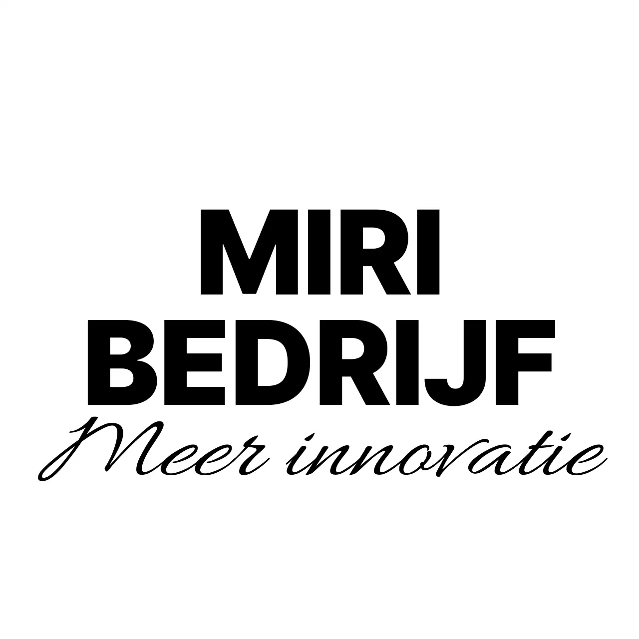 Een welkomstpakket voor bedrijven met je bedrijfslogo en slogan in zwart.