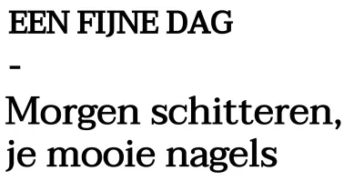 Eenvoudige zwart-wit moderne tekst-alleen lay-out stijl voor nagelstudio promoties en merchandise