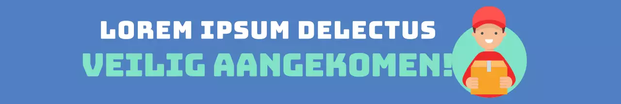 Blue Simple Briefpapier Levering