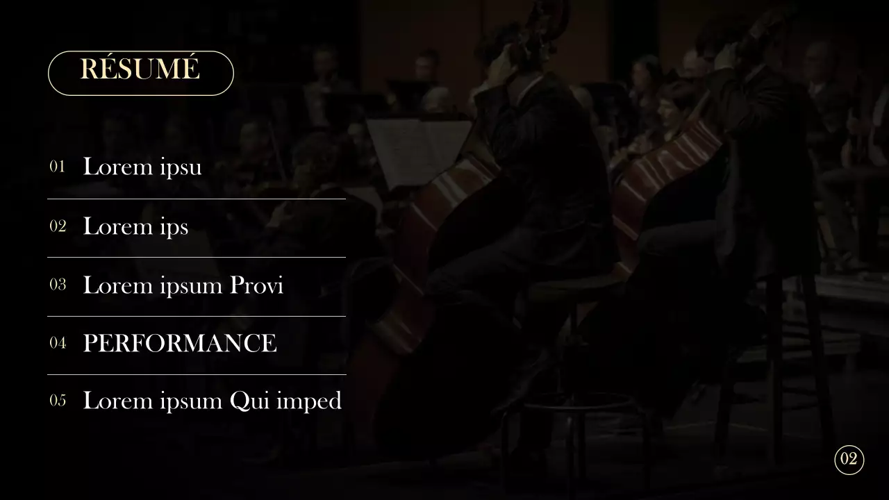 Portefeuille simple pour groupe de concert en noir