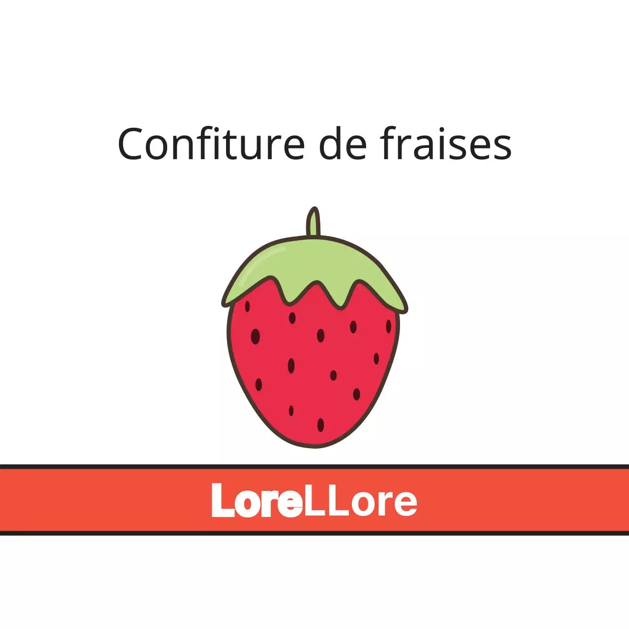 Confiture de fraises