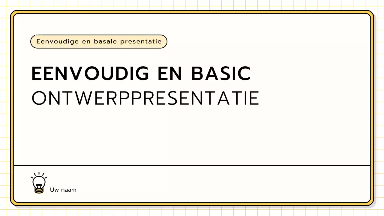 Een basispresentatieset in geel, limoengroen en blauw