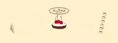 Promoot en informeer cafés met een emotioneel logo in roodbruin en lichtgeel