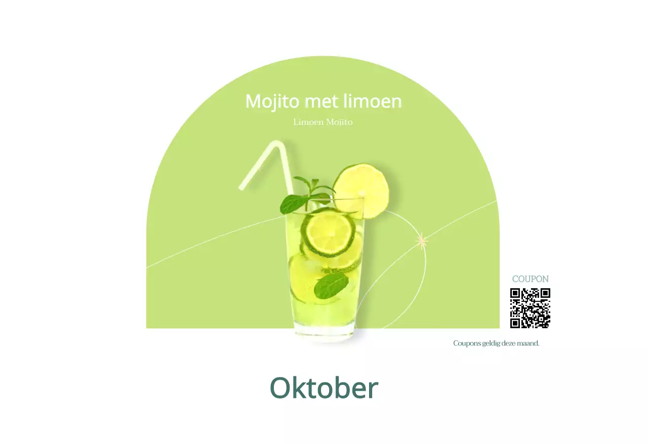 Cafékalender met aanbevelingen voor drankjes van de maand