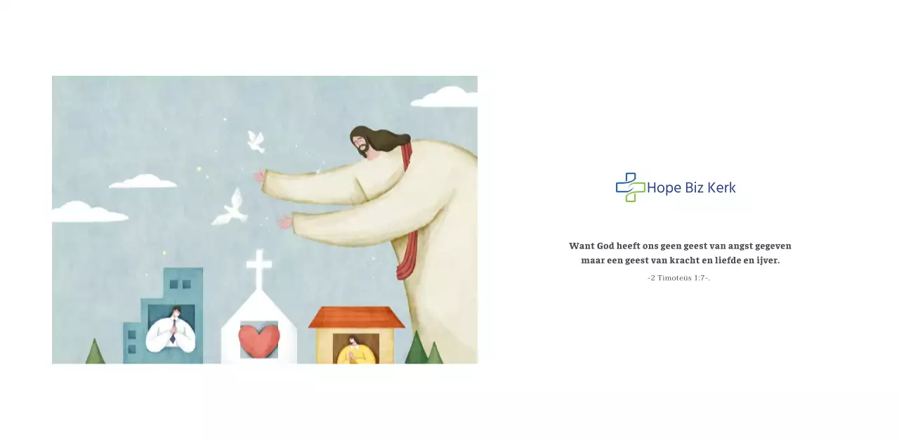 Kerkkalender met warme illustraties