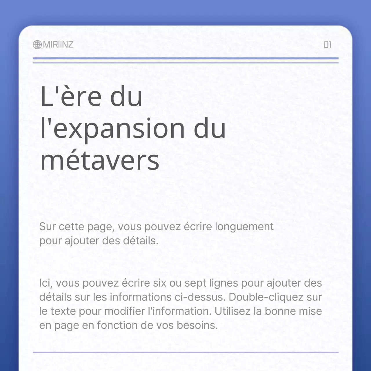 Carte de texture papier en bleu et grisConcept NewsClipping