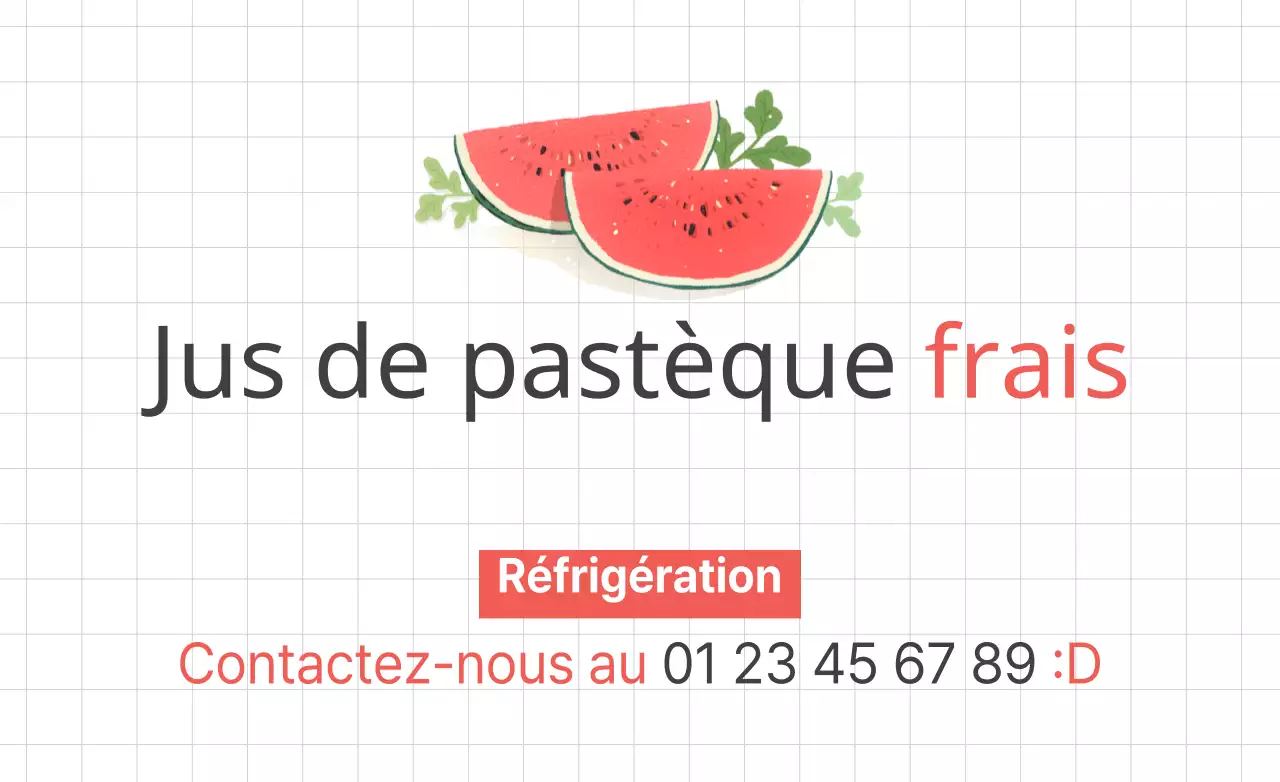 Véritable jus de pastèque