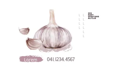 Zes teentjes knoflook