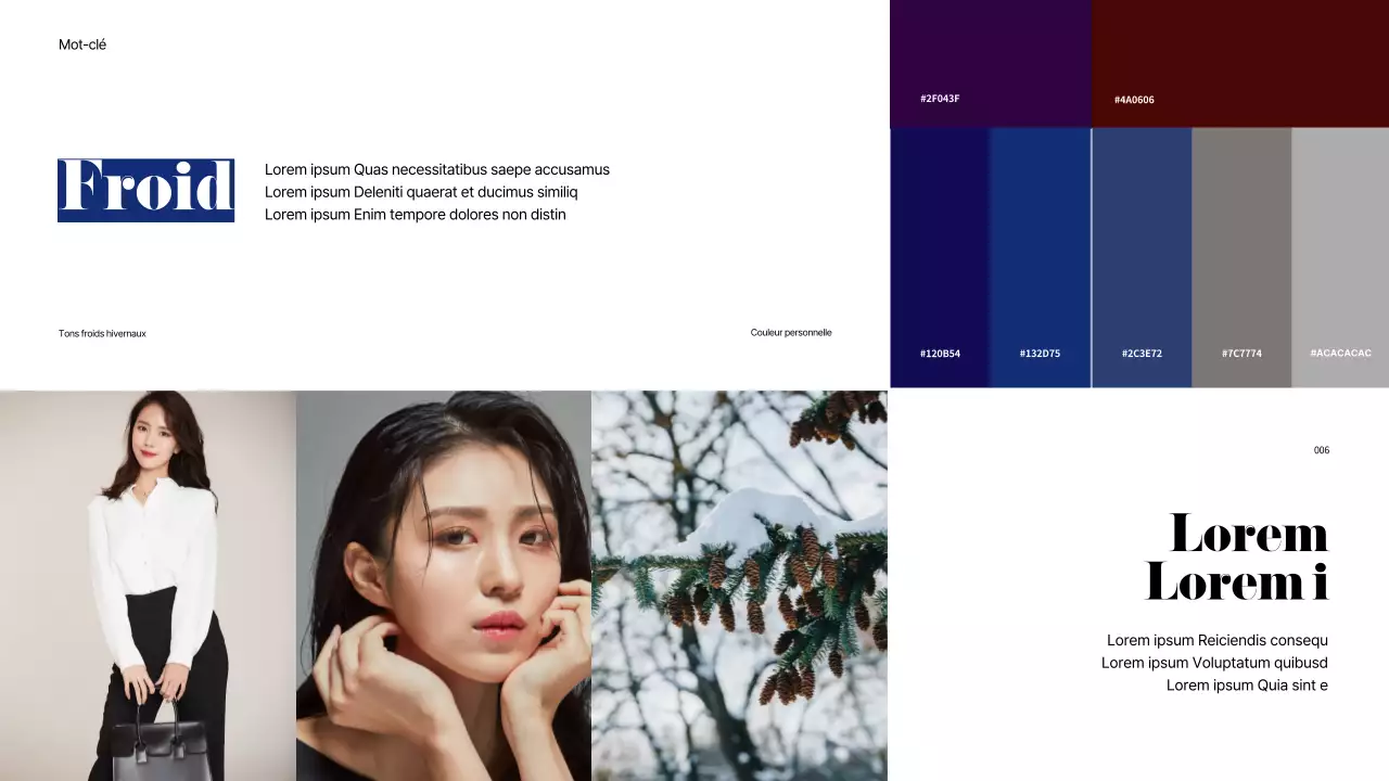 Un arc-en-ciel de couleurs personnelles pour les présentations