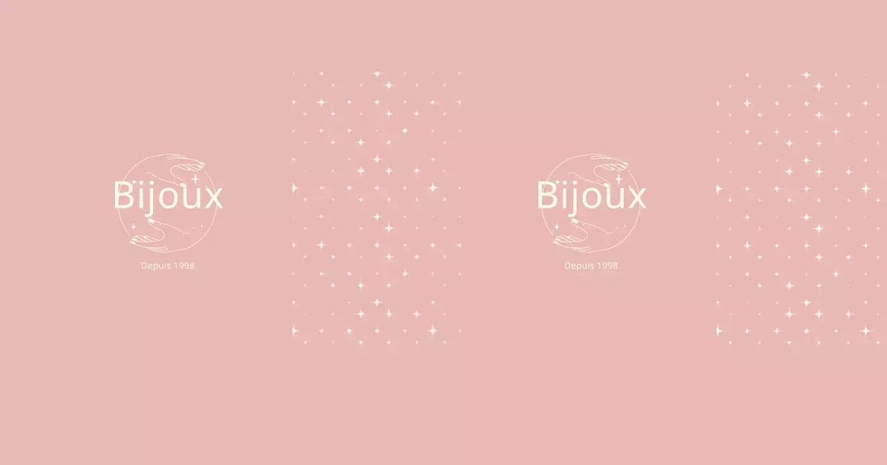 Bijoux illustrés roses aux lignes épurées