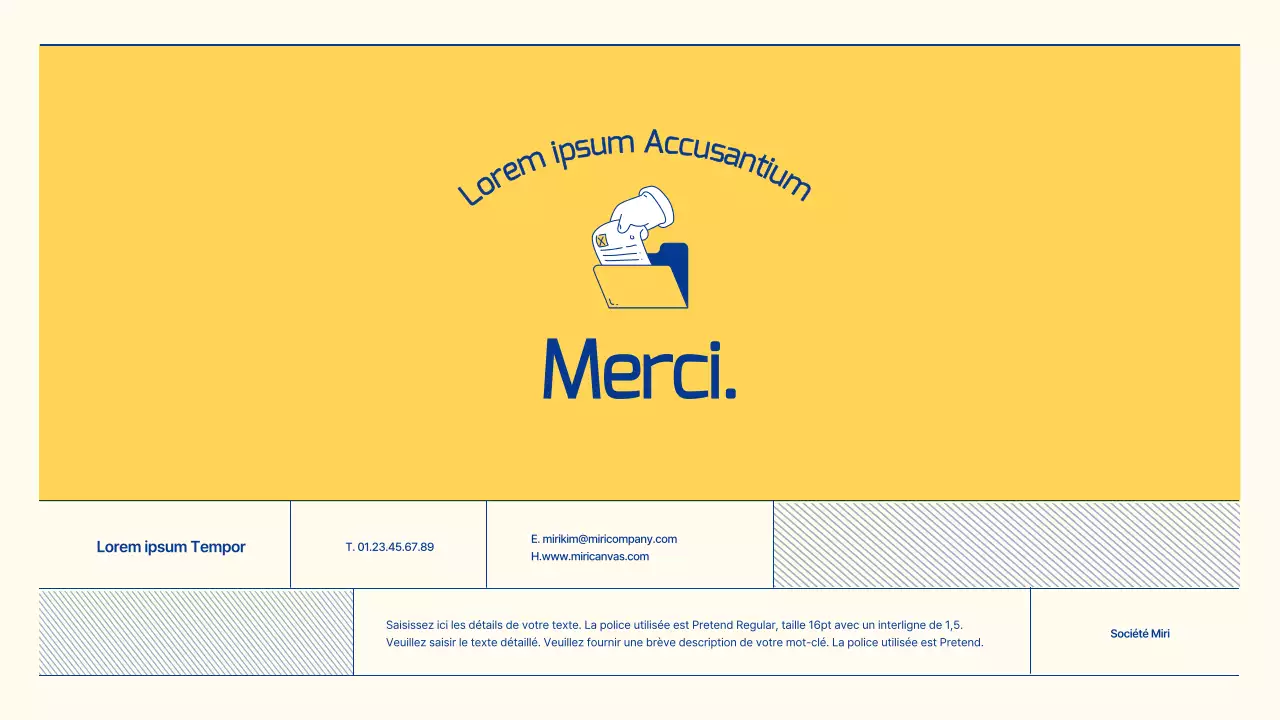 Rapport sur les perspectives du secteur du commerce de détail avec des illustrations bleues et jaunes