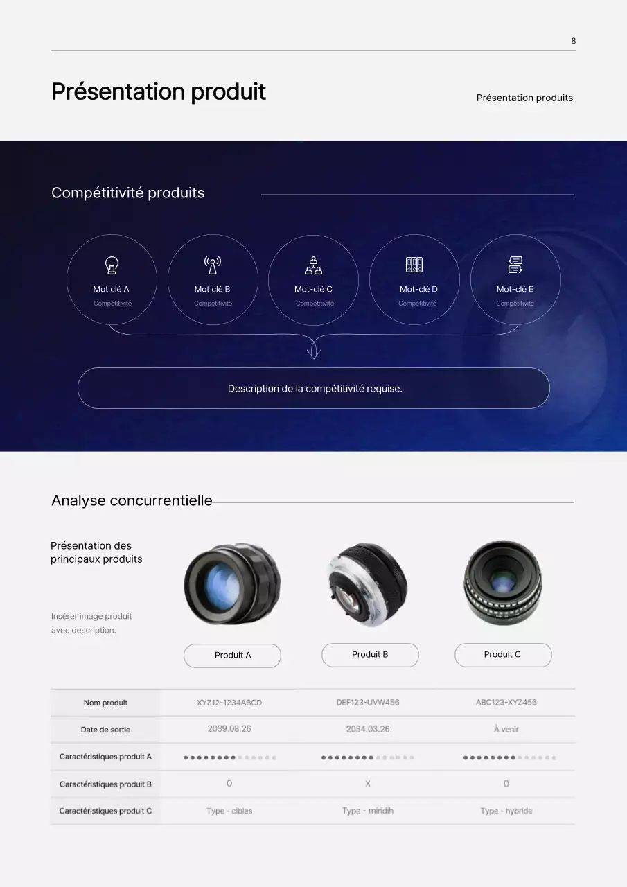 Concept de gradient noir et bleu, plan d'affaires pour l'industrie manufacturière