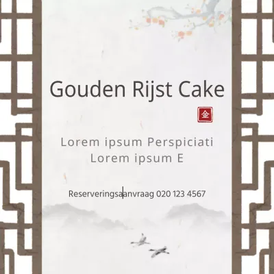 Gouden Rijst Cake